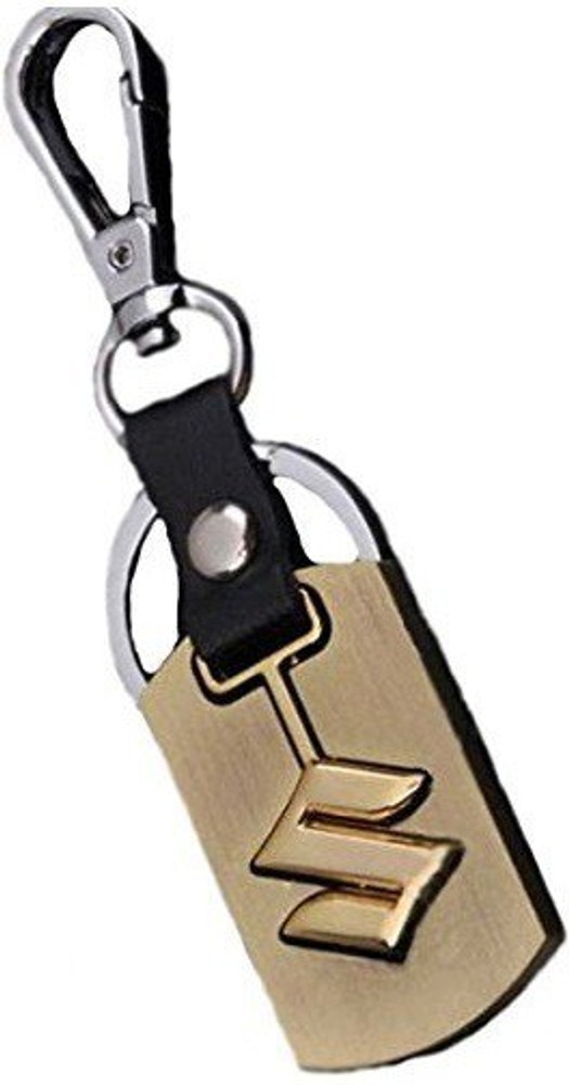 Maruti suzuki car hotsell logo luxury leather keychain