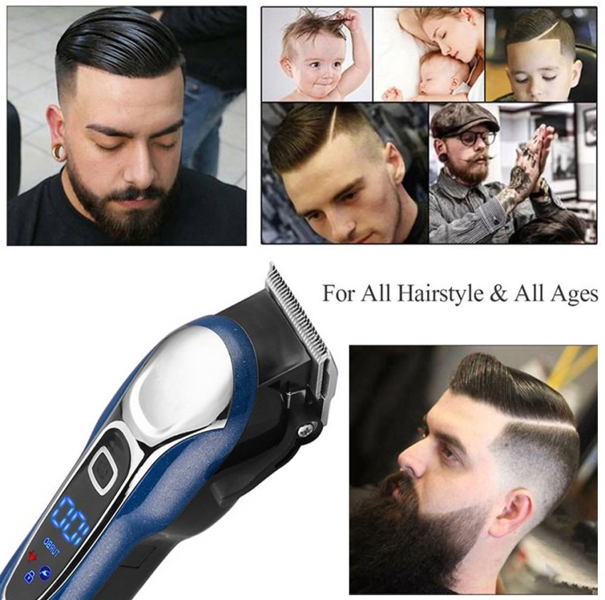 Rechargeable Professional Electric Mens Hair Clippers Hair Trimmer Hair  Cutting Machine Beard Shaver Cutter Barber Cordless