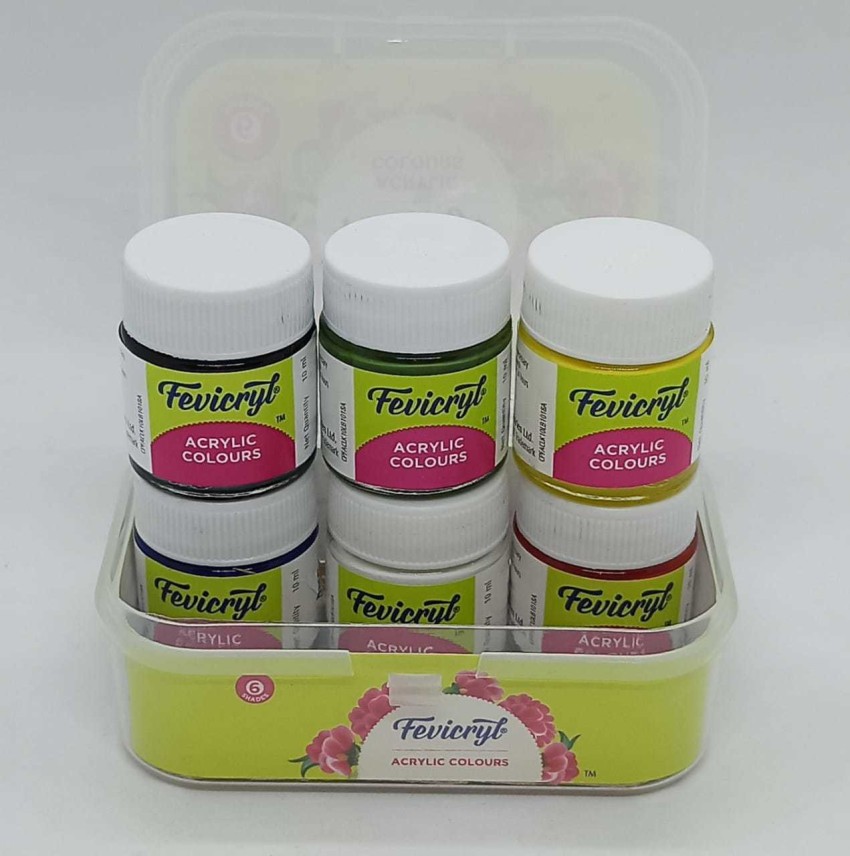 Fevicryl Pastel Acrylic Colours, 6 New Pastel Shades