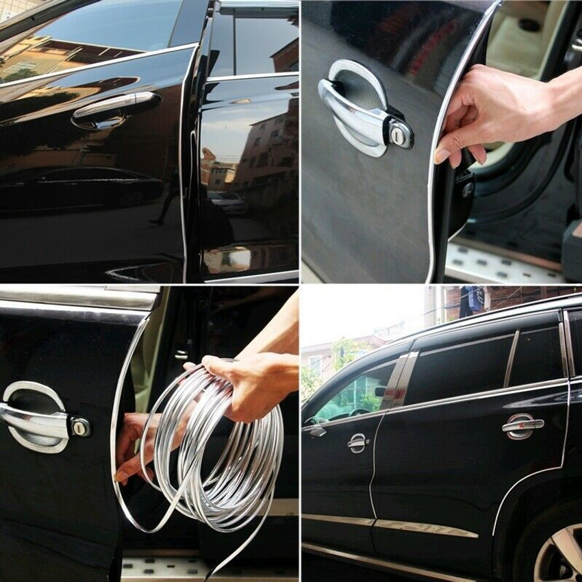 Chrome door shop edge guards