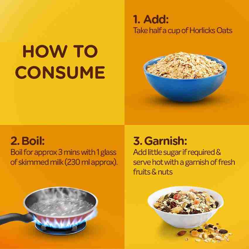 HORLICKS Oats 1 kg Pouch Price in India - Buy HORLICKS Oats 1 kg Pouch  online at Flipkart.com