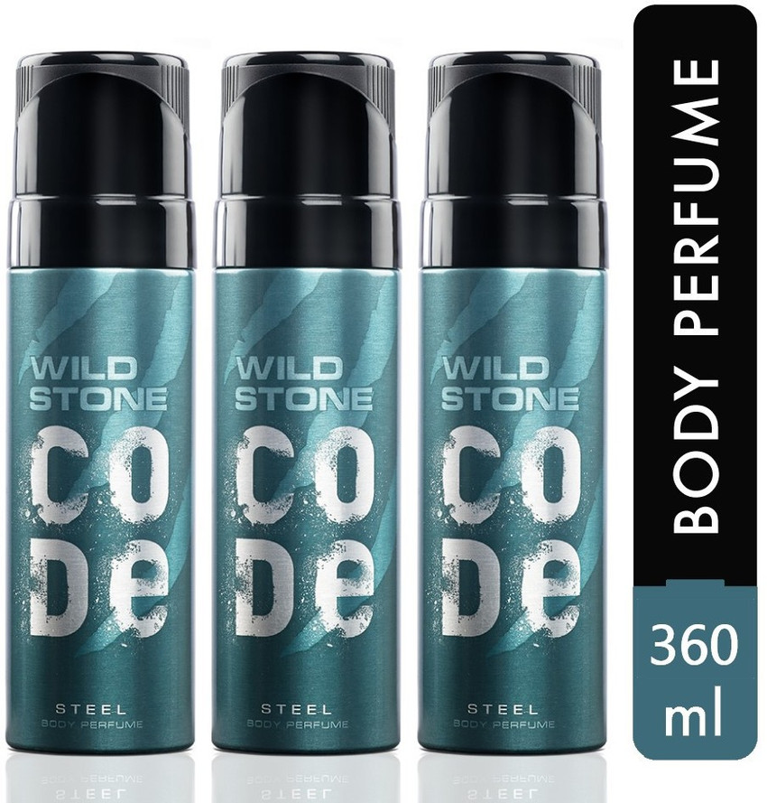 Wild stone steel perfume body 2025 spray