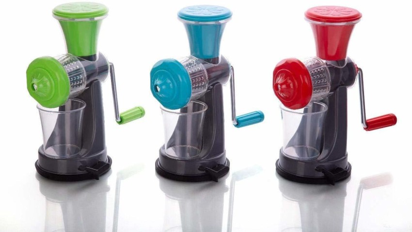 MOONZA Plastic Mini Juicer Machine, Juice Maker Machine for Home, Deluxe  Fruit & Vegetable Manual Juicer with with Steel Handle Hand Juicer Price in  India - Buy MOONZA Plastic Mini Juicer Machine