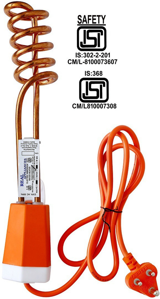 Real Appliances ISI Mark High Quality Copper Water proof handle heavy wired  2000 W Immersion Heater Rod Price in India - Buy Real Appliances ISI Mark  High Quality Copper Water proof handle