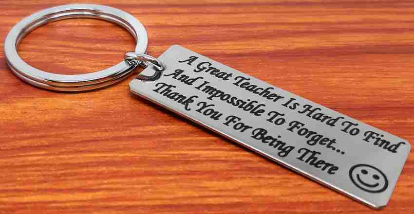 Yoga Teacher Appreciation Key Chain Ring Inspirational Gift