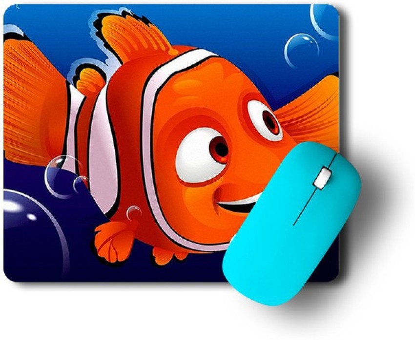 Yellow Alley Mouse Pad For Laptop/PC, Nemo Fish Print