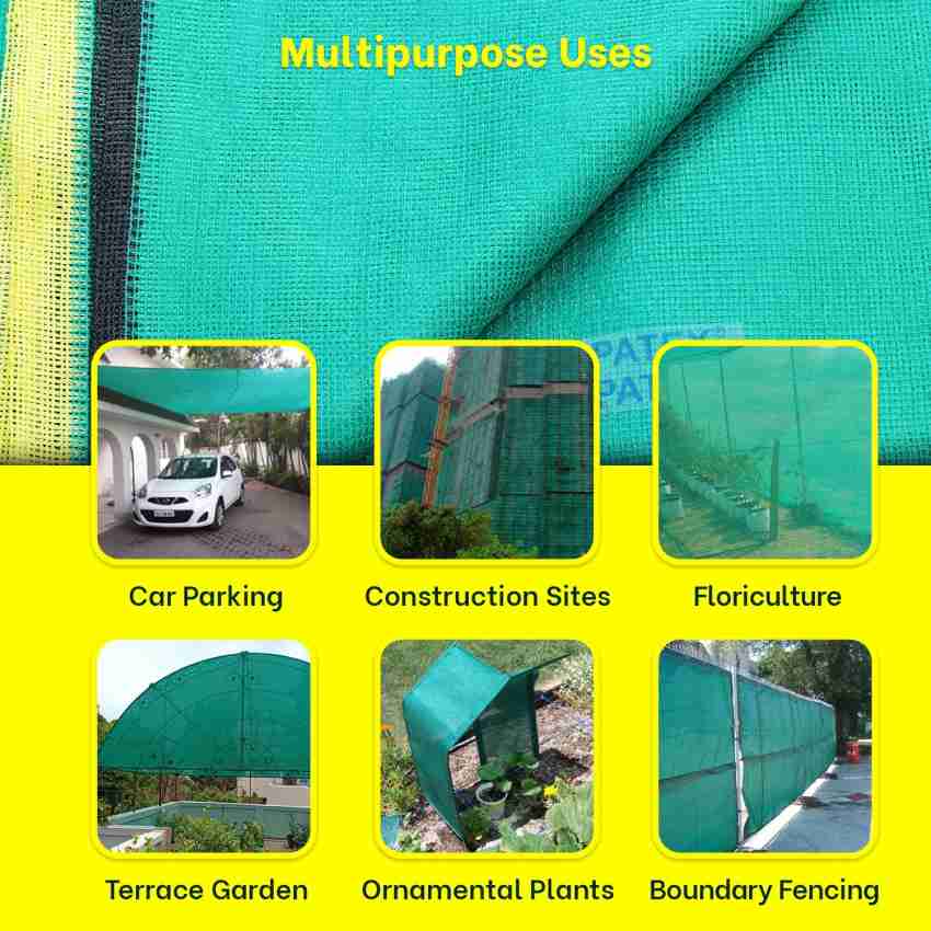 Mipatex 90% Green Shade Net 3m x 5m, Multi-Purpose Greenhouse 