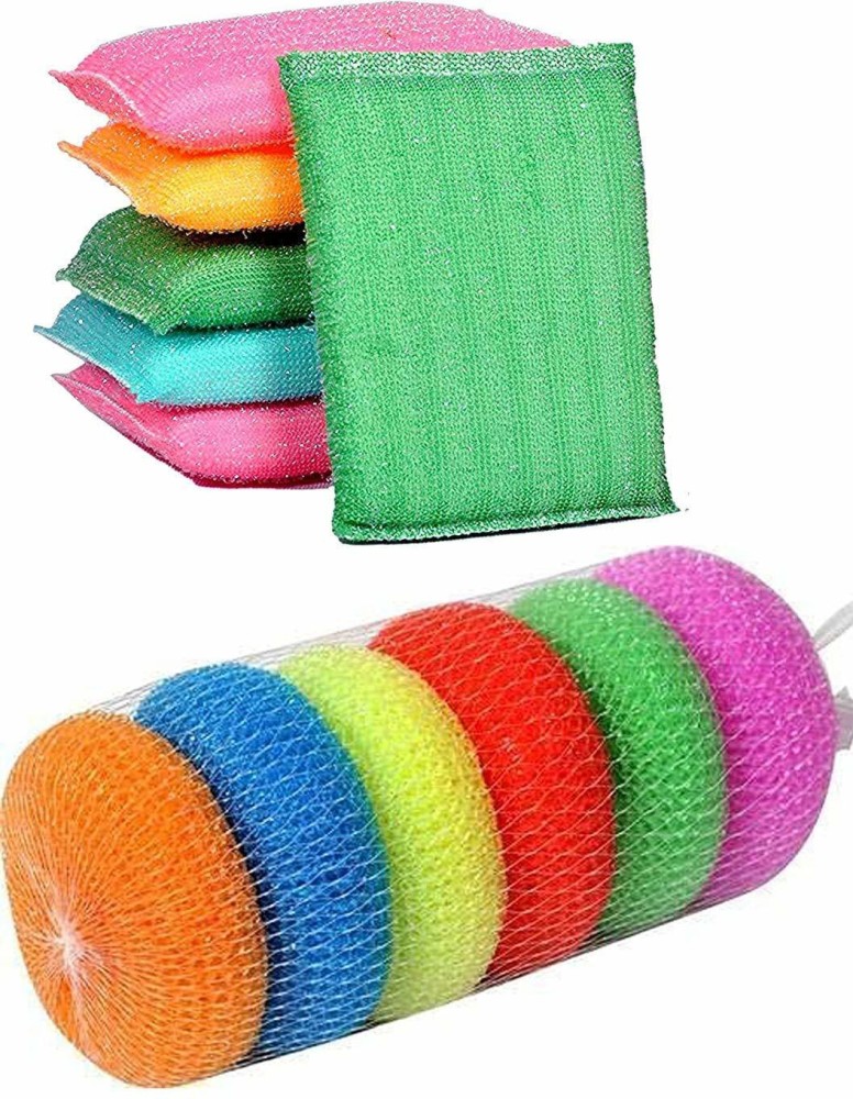 Multicolor I-Eko Scrubber, Round, Packaging Type: 12 Piece Of Sheet at Rs  45/dozen in Hyderabad