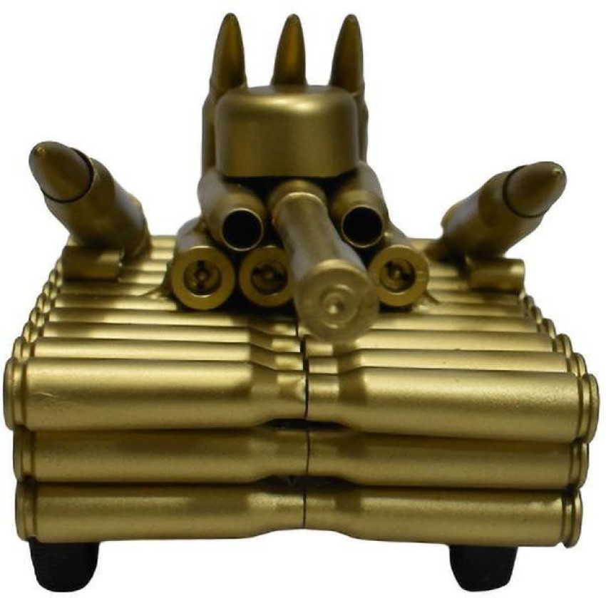 Elburs Elburs, Creative Gold Bullet Shell Metal Tank, Unique New Model  Bullet Shell Casing Shape Cannon, Indian Army Tank