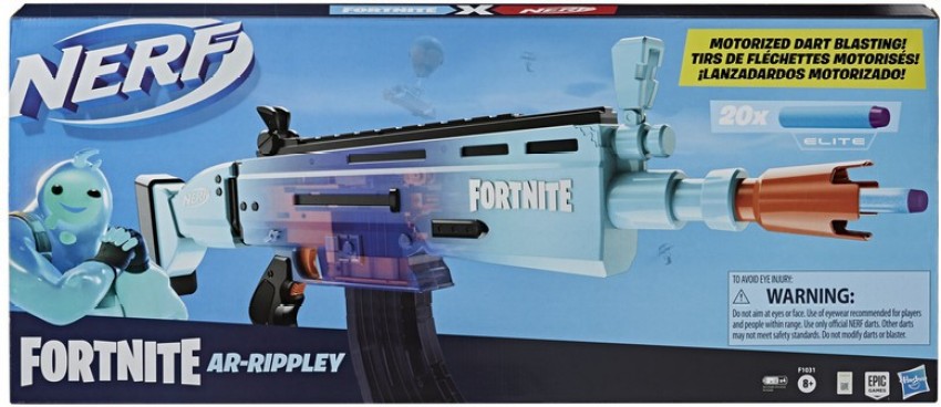 NERF Fortnite AR-L Elite Dart Blaster - Motorized Toy Blaster, 20 Official  Fortnite Elite Darts, Flip Up Sights - for Youth, Teens, Adults