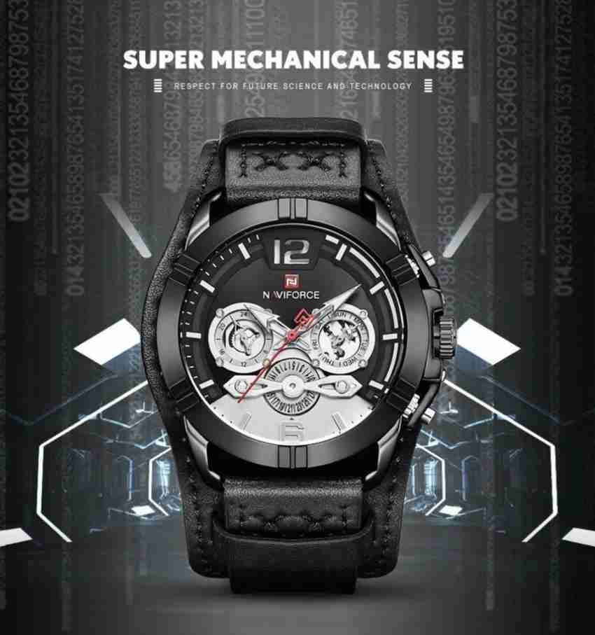 NAVIFORCE NF9162 BWB NF9162 Analog Watch For Men Buy NAVIFORCE