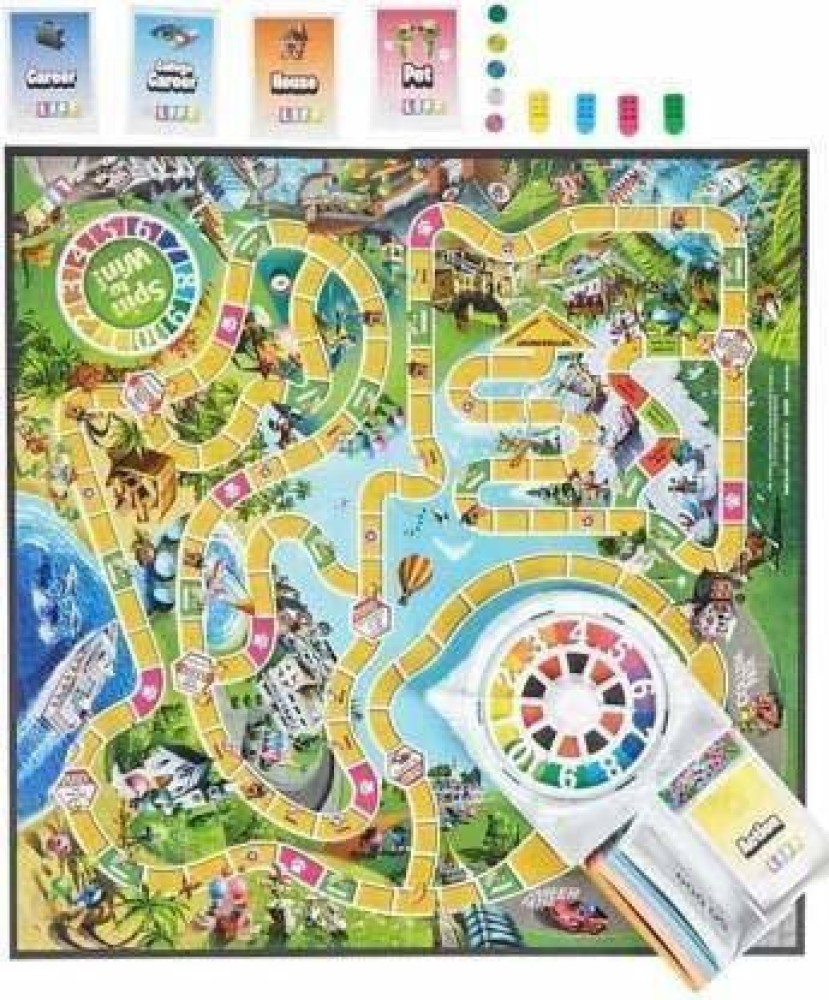 unique mart Spin to Win Game of Life Classic Family Board Game Board Game  Educational Board Games (MULTI-COLOUR) Educational Games Board Game Board  Game Accessories Board Game - Spin to Win Game