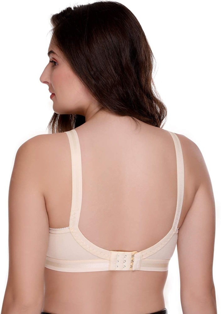 Buy Zivosis Women Beige Cotton Blend Full Coverage Non Padded Bra (34C)  Online at Best Prices in India - JioMart.