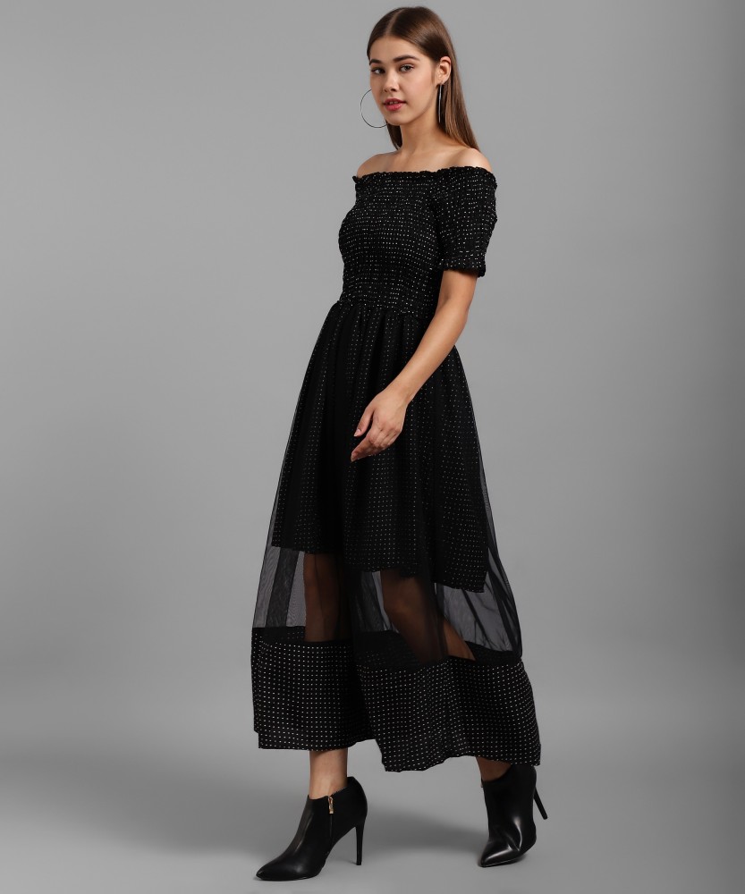 Flipkart off shop shoulder dress