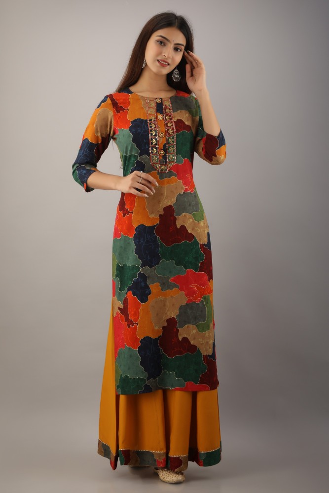 Long kurti discount with jeans flipkart