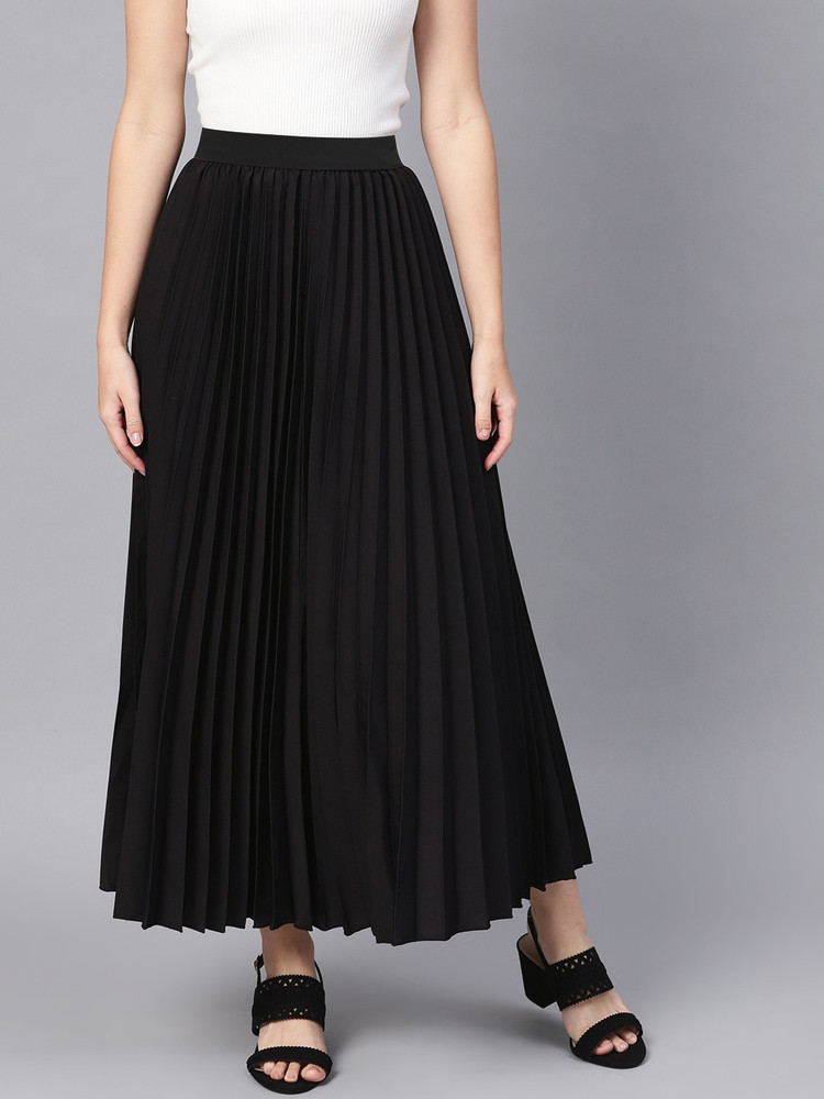 Black pleated sale skirt big w
