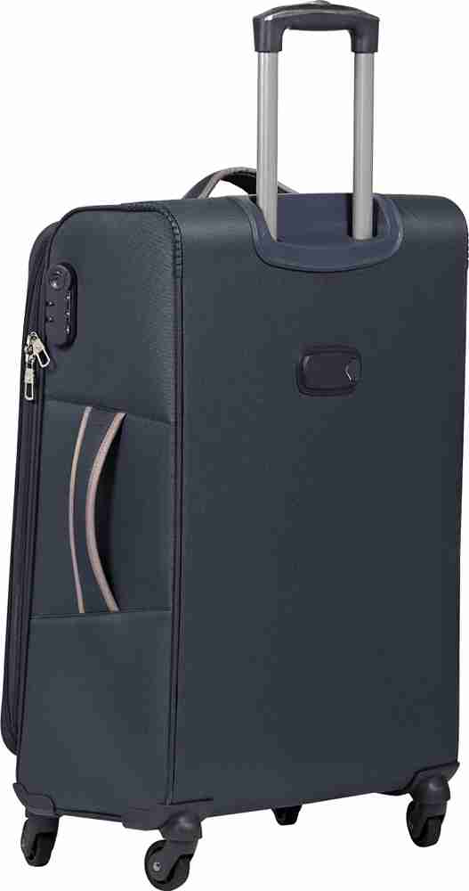 Emblem Supreme 20 Trolley Bag suitcase 4 wheel spinner soft Luggage with Expandable Expandable Cabin Suitcase 4 Wheels 20 inch Blue Price in India Flipkart