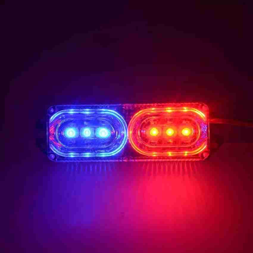 Blue and red flashing deals led lights