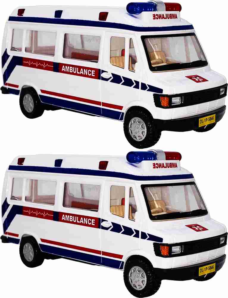 Wishmaster Kids Small Size Reallastic Looking Indian Ambulance Toy