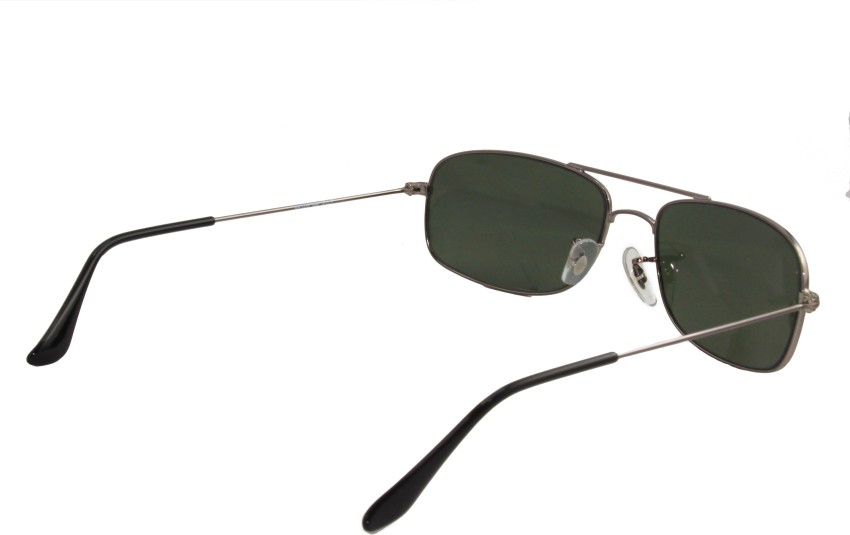 Buy Ray-Ban Rectangular Sunglasses Green For Men & Women Online @ Best  Prices in India