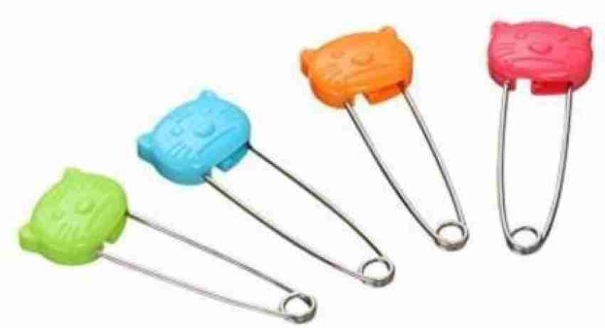 30pcs Plastic Head Safety Pin Long Safety Pin Animal Safety Pin Baby Diaper  Pin 