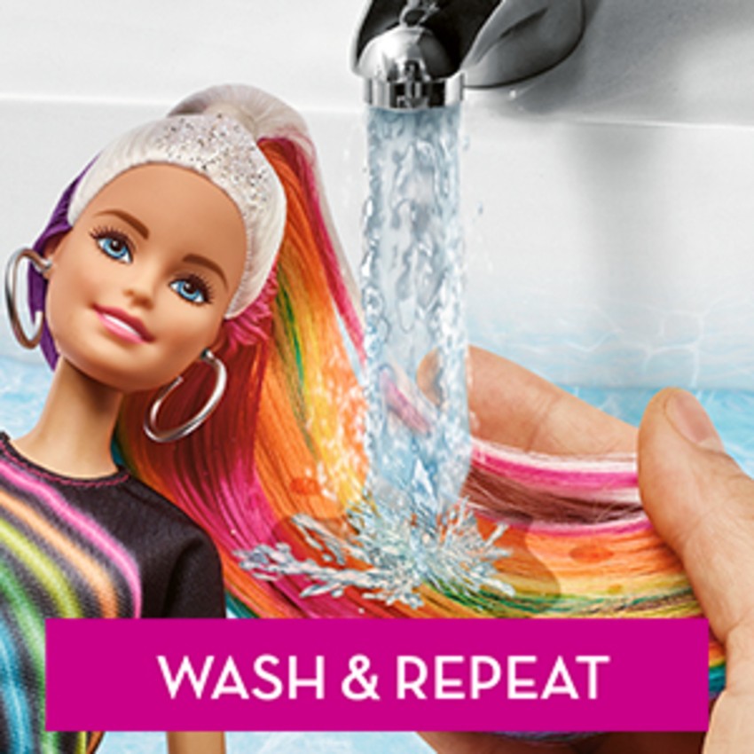 Barbie sparkle best sale hair salon