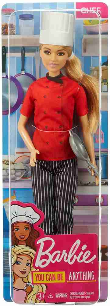 BARBIE FXN99 Chef Doll Red Black - Height 32 cm - FXN99 Chef Red Black - Height 32 cm . Buy Doll toys in India. shop for BARBIE products in India. | Flipkart.com