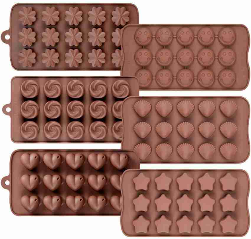 MoldBerry Flower Chocolate Mold, 15 Cavity Silicone Chocolate Mould, Flower  Shape Candy Molds, Chocolate Gummy Hard