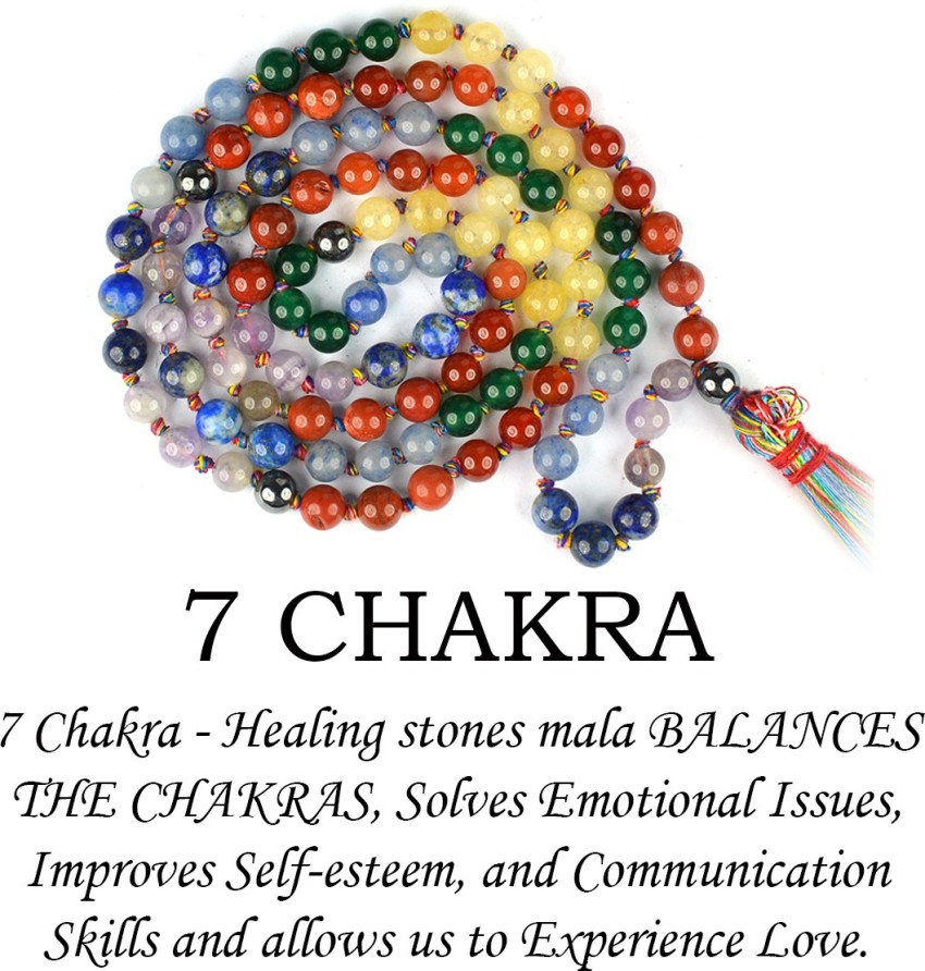 Seven Chakra Mala (Bigger Beads size 8mm) - Healing World