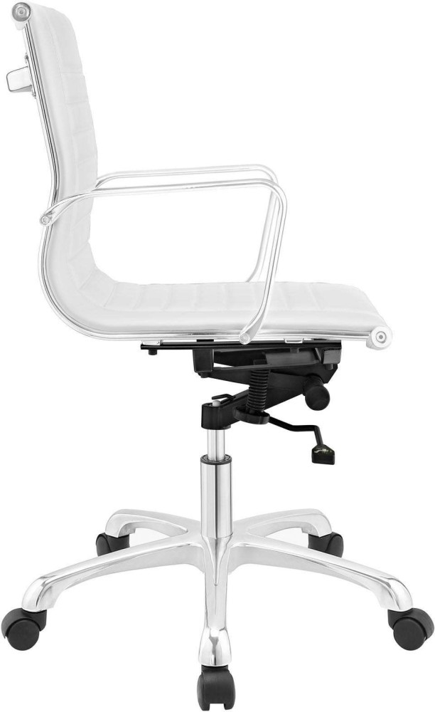 Finch Fox Low Back PU Leather Executive Office Chair in White