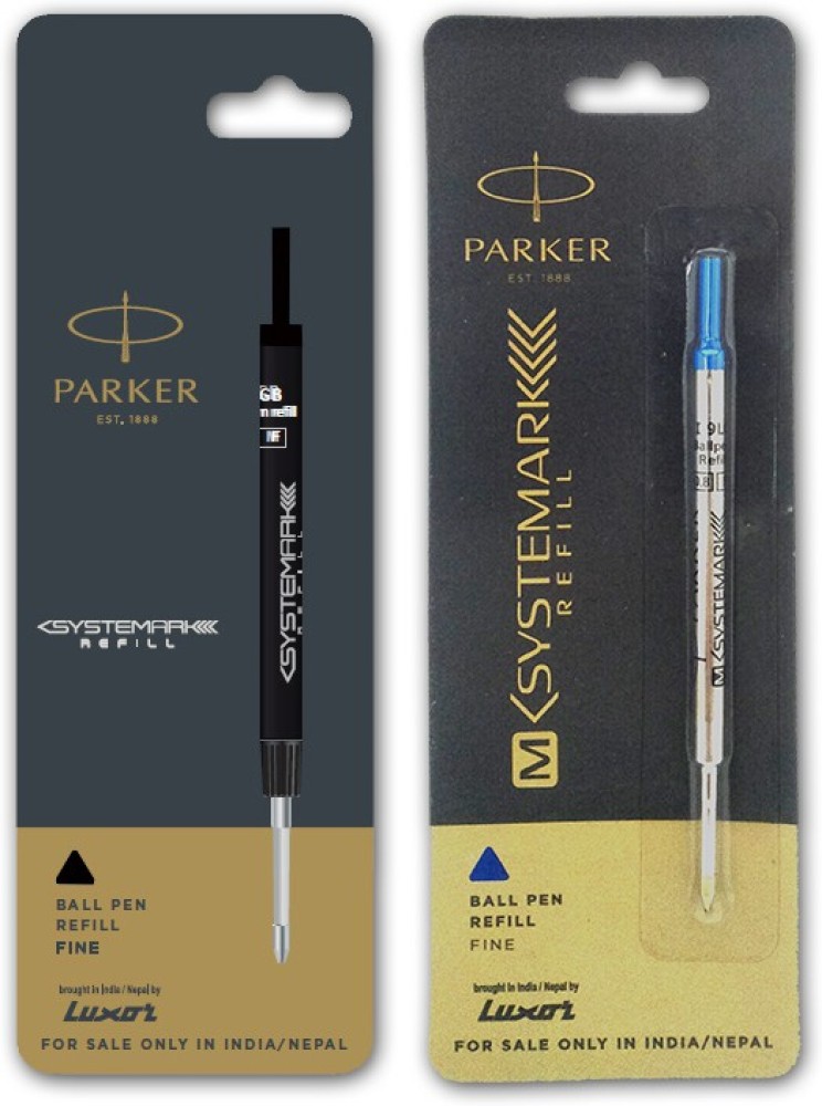 Parker Quink Systemark Ball Pen Refill Fine (Blue)