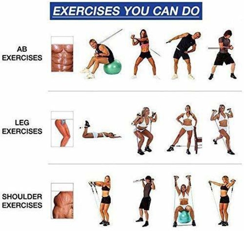 Leg exercises with online tube bands