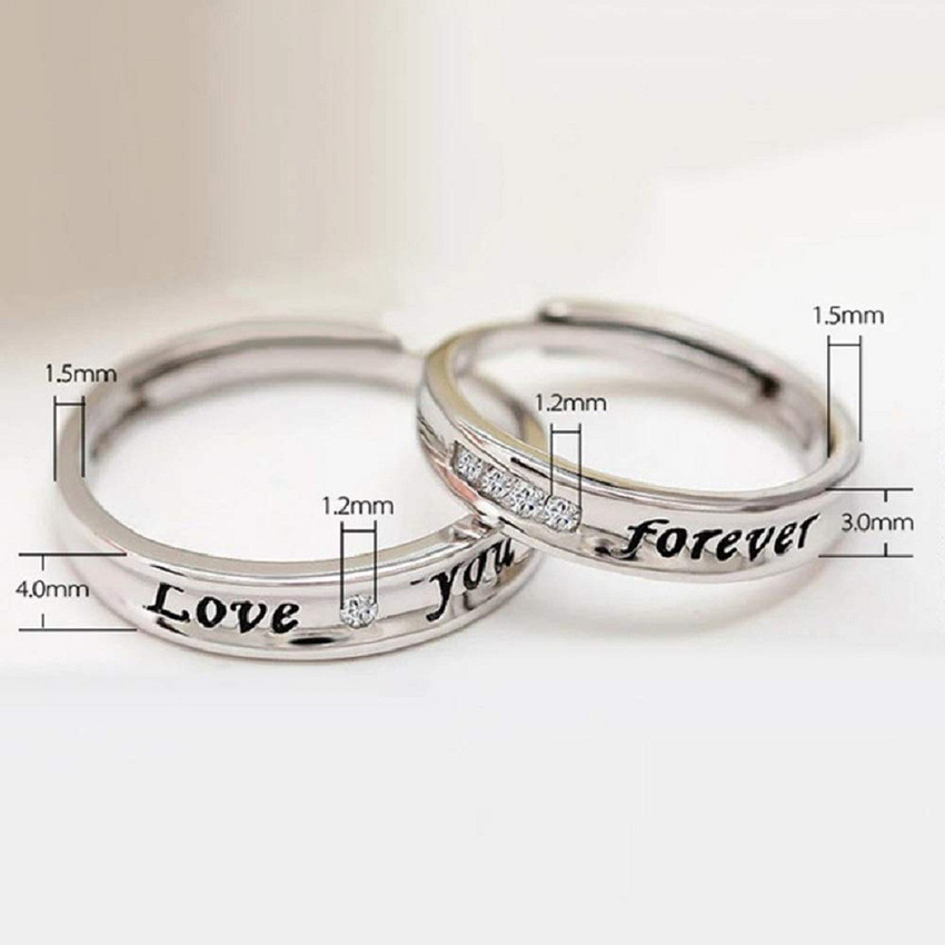 Grt silver cheap couple rings