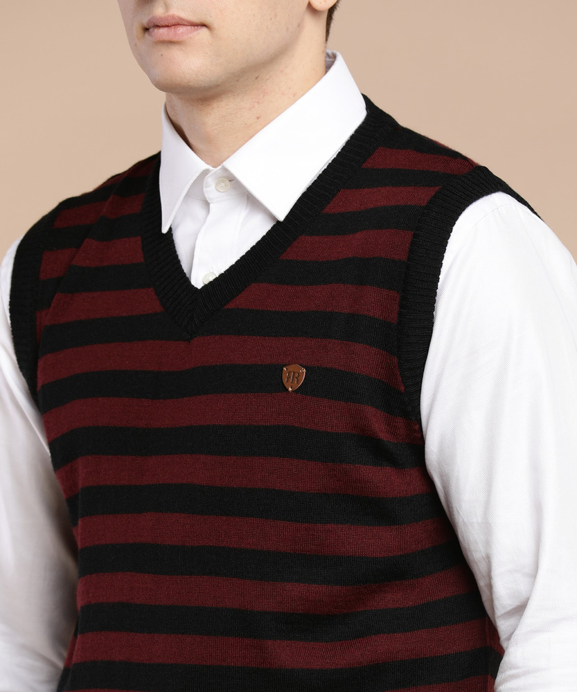 Raymond Woven V Neck Casual Men Black Maroon Sweater Buy Raymond Woven V Neck Casual Men Black Maroon Sweater Online at Best Prices in India Flipkart