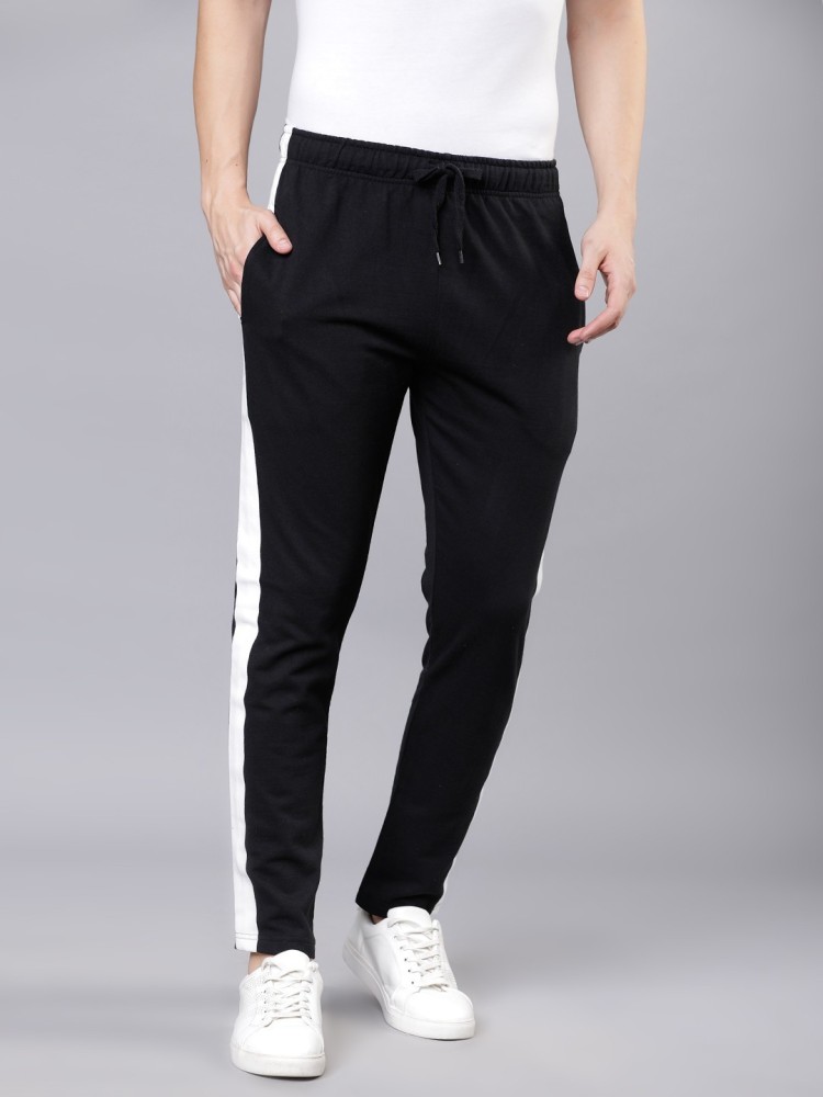 FastColors Solid Men Black Track Pants - Buy FastColors Solid Men