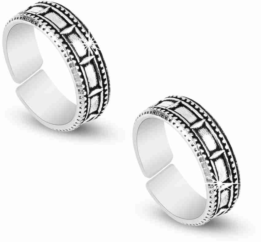 German silver hot sale toe rings