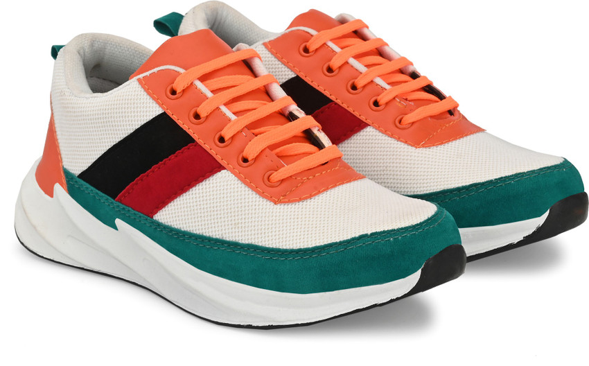 Multi color running shoes discount