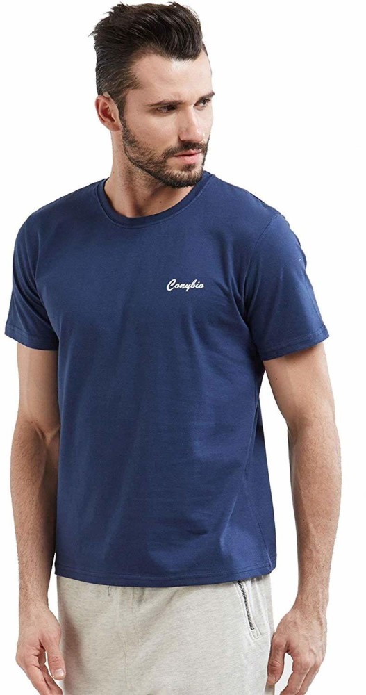 Conybio Fir T-shirt (roundneck) : Emits Far Infrared Rays (fir) Enhances  Blood Circulation & Improves Metabolic Functions (blue / White) (unisex :  For Men & Women)
