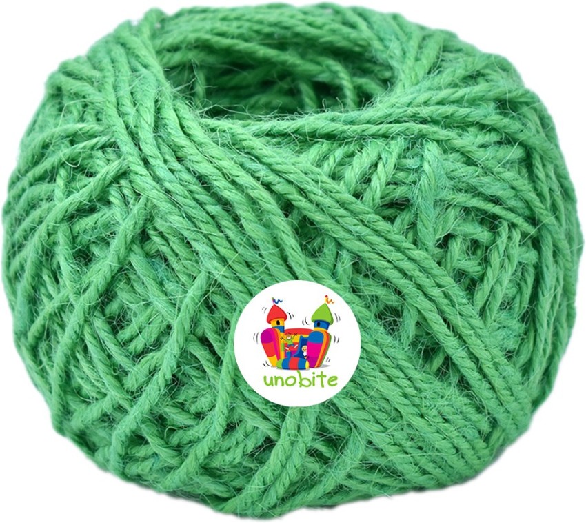 Green Jute Twine - 2mm - 3 Ply Premium Strong Natural Twine - 50