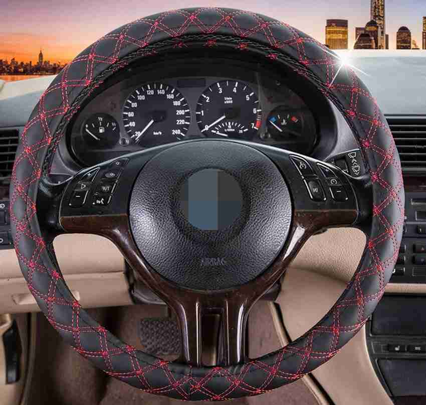 Leather car hotsell steering cover