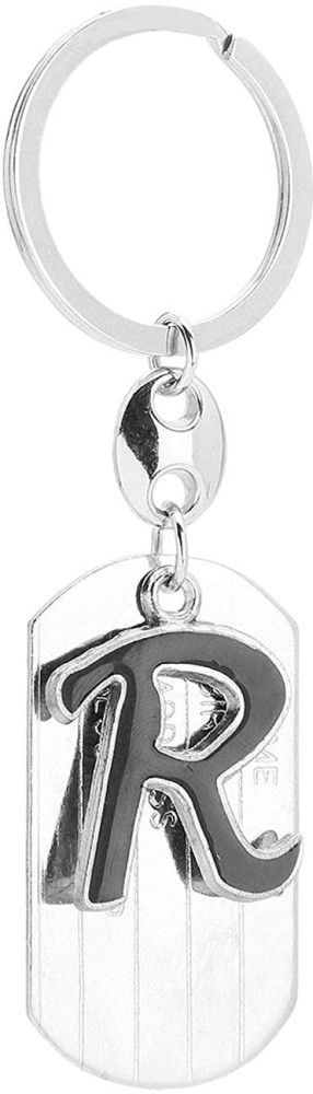 Newview English Alphabet Letter R Silver Black Metal Keychain for Car Bike  Keyring Key Chain Price in India - Buy Newview English Alphabet Letter R  Silver Black Metal Keychain for Car Bike