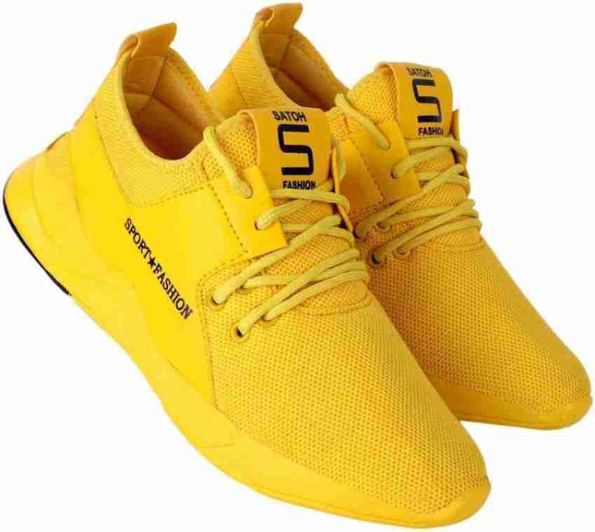 JK PORT Fashionable Men Yellow Sports Shoes For Running, Gyming, Walking,  Cycling, Jogging, Bowling, Cricket, Dancing And outdoor Casual Shoes.  Running Shoes For Men - Buy JK PORT Fashionable Men Yellow Sports