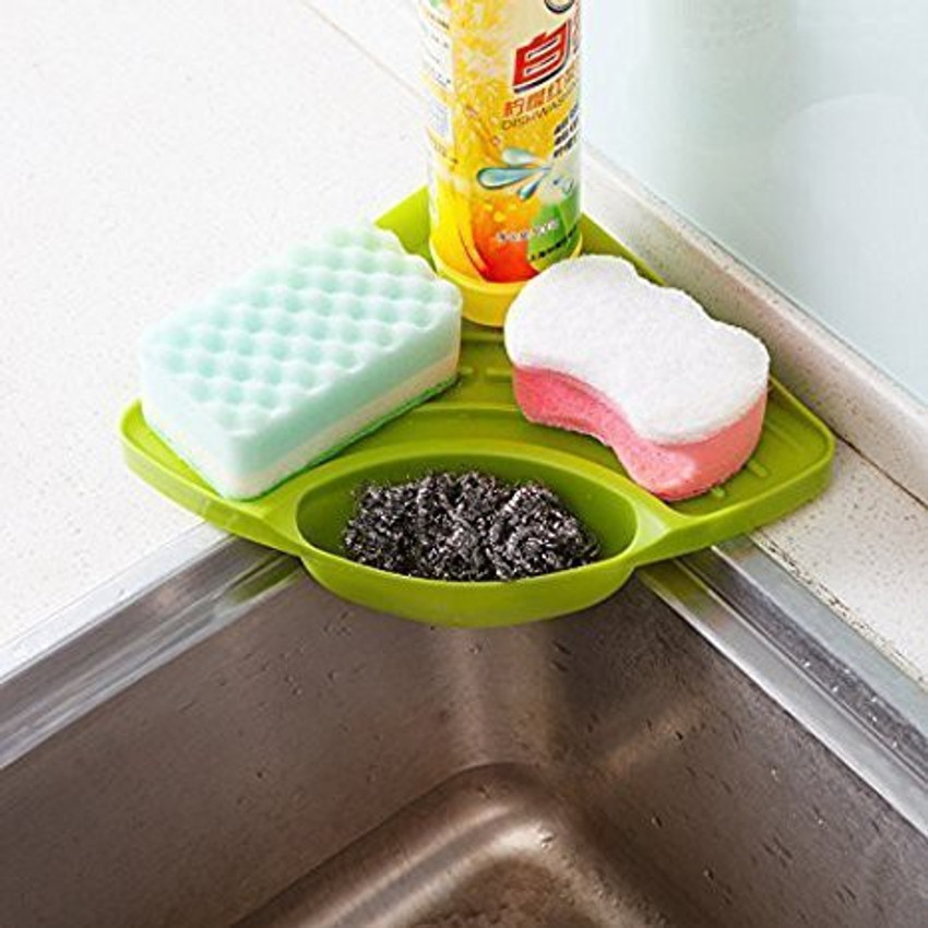 Corner sink wash basin storage organizer rack clearance