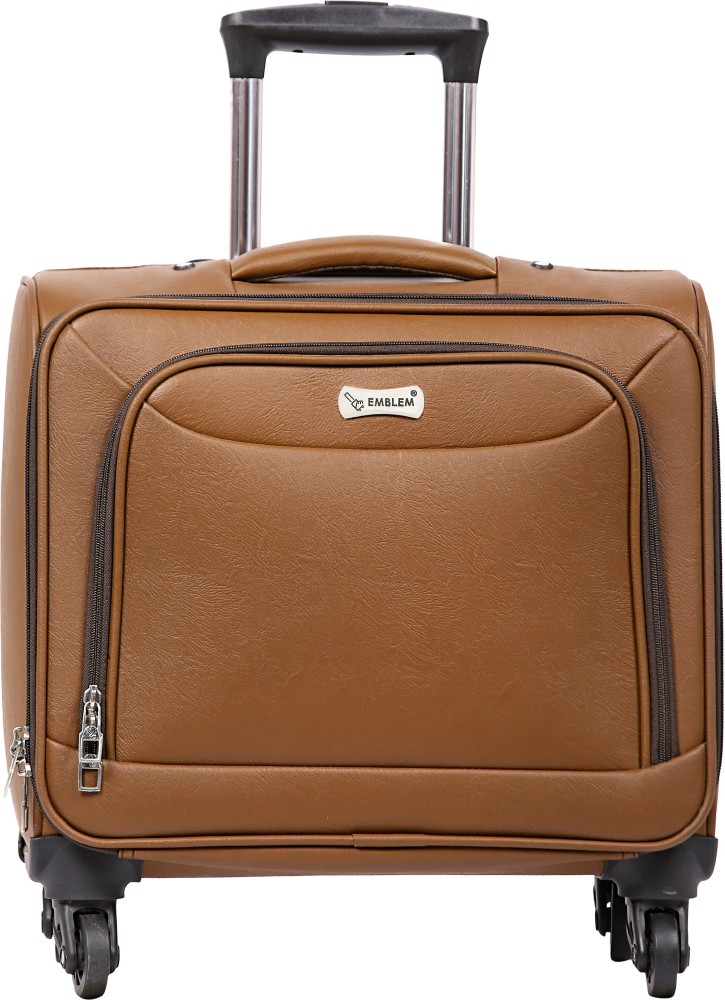 Emblem Trolley Bag suitcase 4 wheel spinner color soft Luggage with  Expandable Expandable Check-in Suitcase - 24 inch grey - Price in India |  Flipkart.com