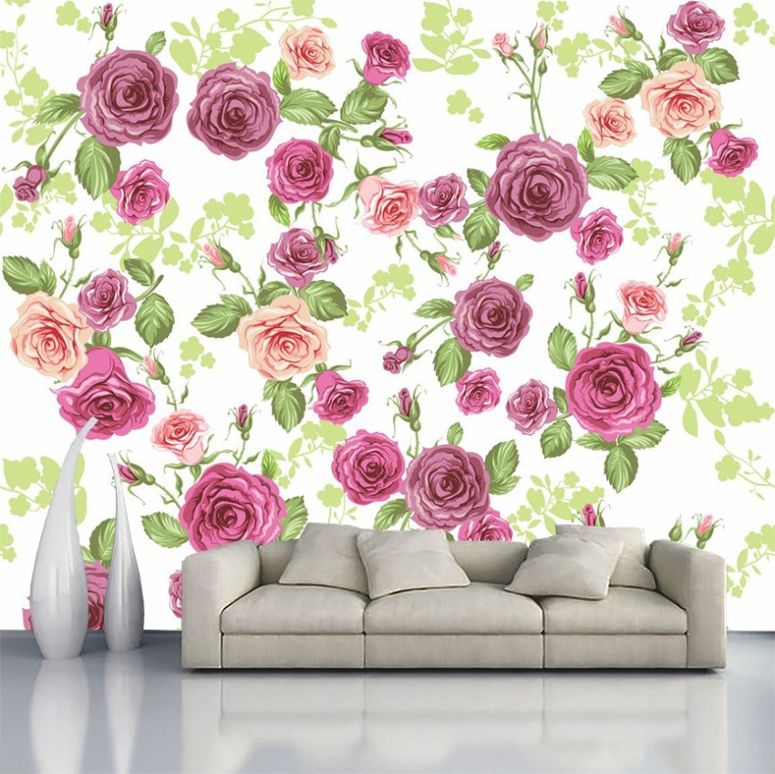 Buy Tropica Rainforest Palm Leaf Floral Wallpaper Flower Green Pink White  fine Decor from YöL Online at desertcartINDIA