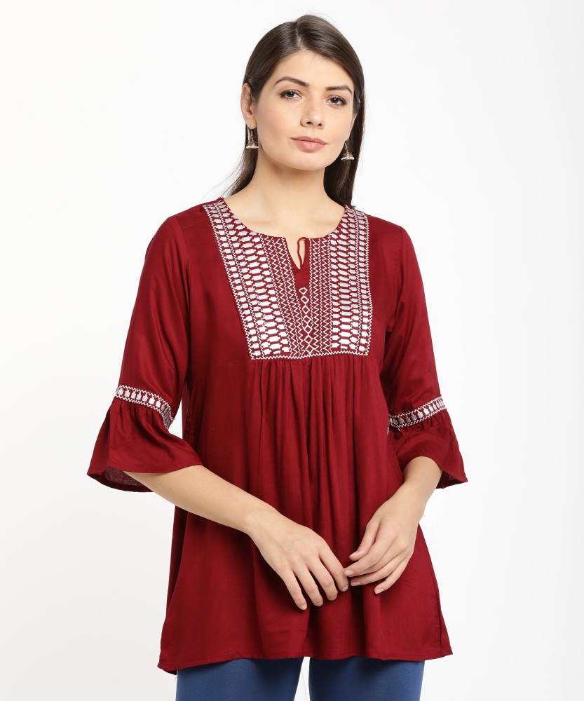 Bell sleeves kurti on sale flipkart