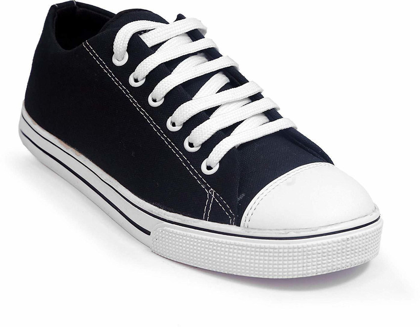 Black casual canvas outlet shoes