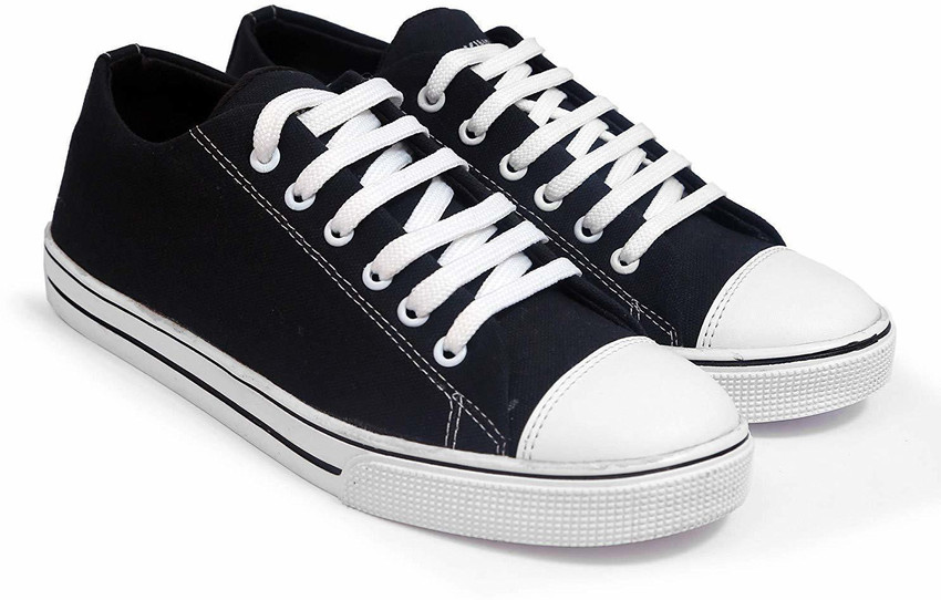 Canvas shoes shop black colour