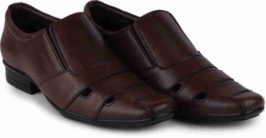 Brown formal best sale shoes flipkart