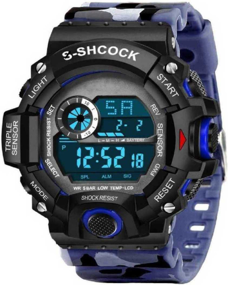 GOODREED Digital Watch For Men Buy GOODREED Digital Watch For Men GXZ541 BLUE Army Pattern Digital Watch Online at Best Prices in India Flipkart